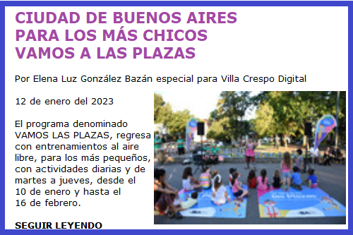 VAMOS A LAS PLAZAS